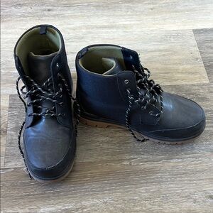 Wonder Nation Black Lace Up Boots